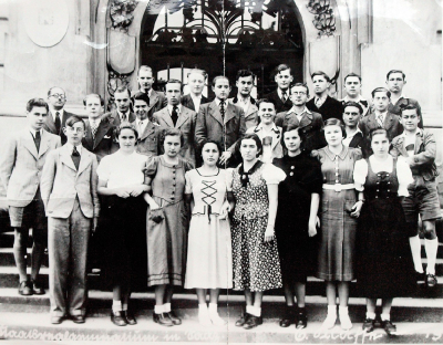 Sixth year class at Žatec Grammar School