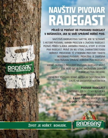 Navštivte pivovar Radegast