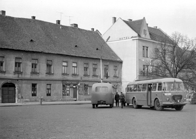 Pollak's house in the square in Kyjov
