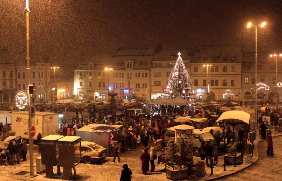 Klatovy rozsvěcují vánoční stromek