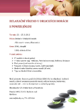 RELAXAČNÍ VÍKEND V ORLICKÝCH HORÁCH S POWER JÓGOU