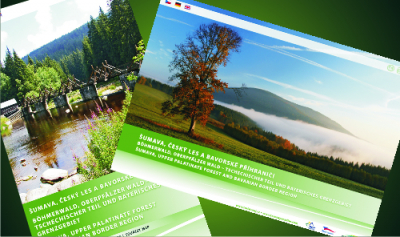 Šumava mapy ilustrace