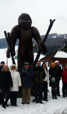 Snowland Valča, totem v lyžařském středisku