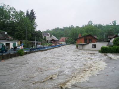 Nový Knín, situace 2. června v Tyršově ulici