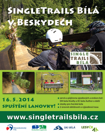 Singletrails Bílá v Beskydech