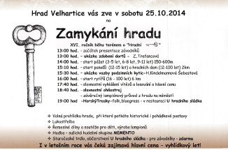 Zamykání hradu Velhartice