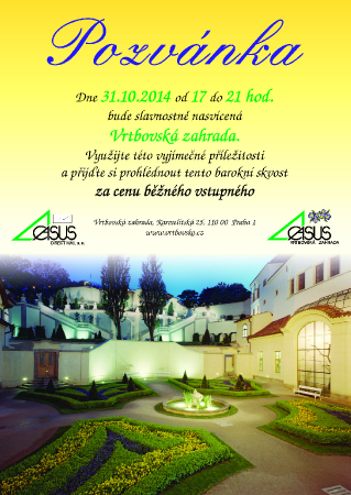 Dvakrát za rok a jen na dvě až čtyři hodiny: Vrtbovská zahrada bude slavnostně nasvícena