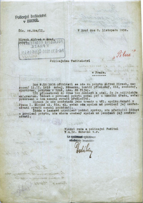 Document of the residence registration, March 13, 1941