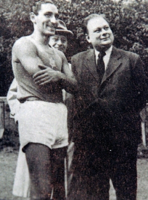 With Dr. F. Weidmann, secretary of the Jewish
Religious Community in Prague