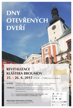 Revitalizovaný broumovský klášter a zahrada budou slavnostně otevřeny