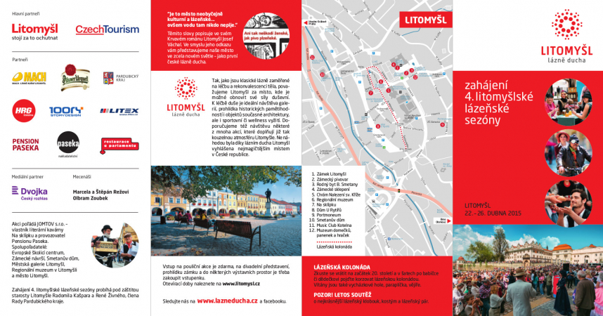 Zahájení 4. litomyšlské lázeňské sezóny