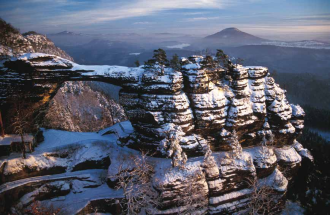 Zimní radovánky v Českém Švýcarsku