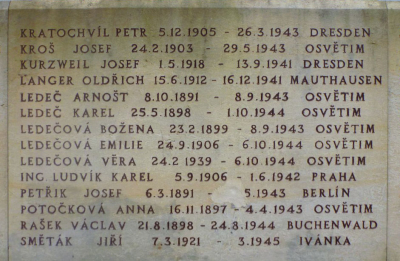 Monument to victims of the Shoah, Dobruška