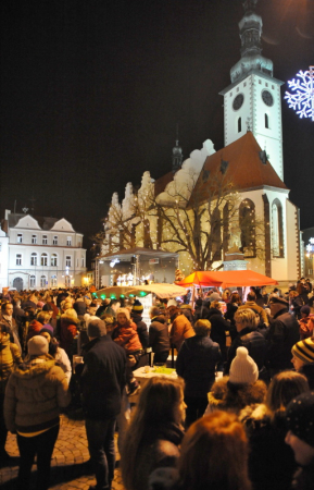 Tábor mit der Adventsstimmung