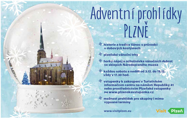 Adventní prohlídky Plzně