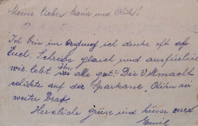 Daddy´s postcard from Terezín