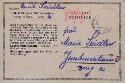 Daddy´s postcard from Terezín