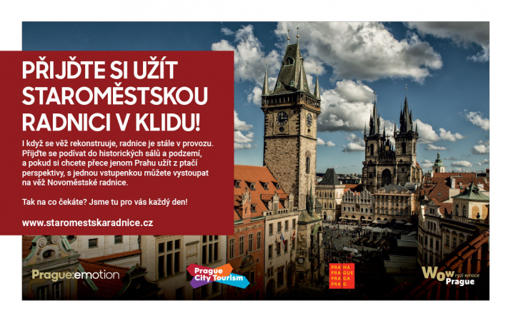 Přijďte si užít Staroměstskou radnici v klidu!