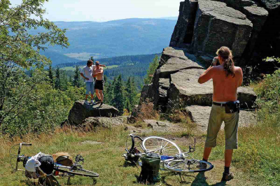 Turistický cíl „Sfingy“ nad Kláštercem