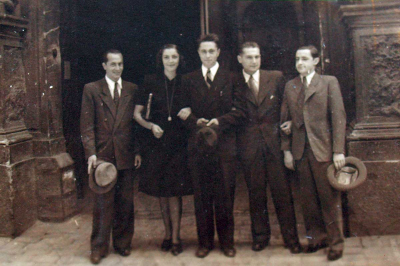 Felix Kolmer gets married several days after
his return from Osvětim