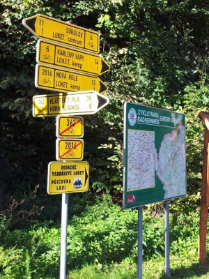 Značení cyklostezky Euregia Egrensis