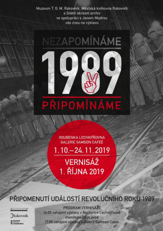 1989. NEZAPOMÍNÁME. VZPOMÍNÁME