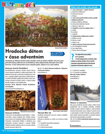 Hradecko dětem v čase adventním