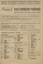 Pražská kultura před 67 lety - leden 1953