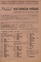 Pražská kultura před 67 lety - únor 1953