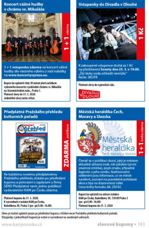 Slevové kupony - březen 2020