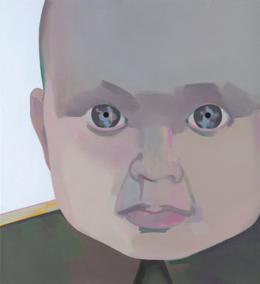 Jan Merta Styčná důstojnice, 2015-2018, akryl na plátně, 115 x 105 cm