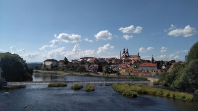 Kadaň od strony rzeki Ochrzy
