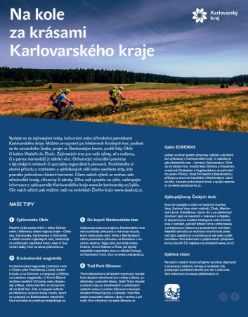 Na kole za krásami Karlovarského kraje