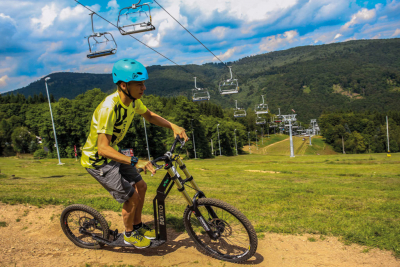 Jízda v areálu Klíny