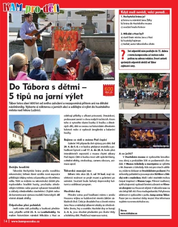 Do Tábora s dětmi – 5 tipů na jarní výlet