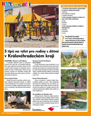 5 tipů na výlet pro rodiny s dětmi v Královéhradeckém kraji