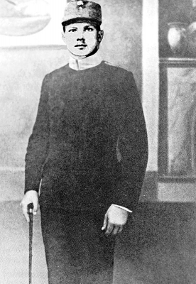 After returning from the front 1918