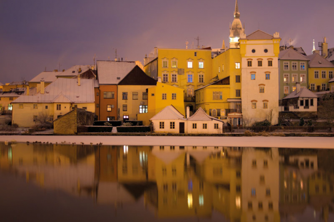 Pohled na město přes Vajgar