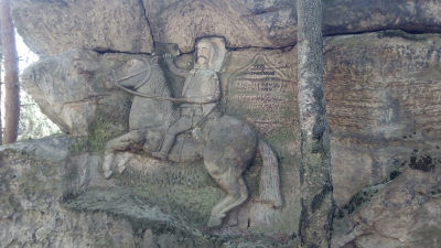 Skalní reliéfy u Kopicova statku