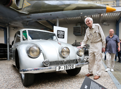 Navsteva Miroslava Zikmunda v Narodnim technickem muzeu v roce 2014