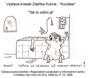 Výstava kreseb Zdeňka Kuhna - "Kundise" - "Tak to vidím já"