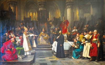 Václav Brožík, Mistr Jan Hus před kostnickým koncilem, 1883