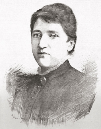 Betty Fibichová, kresba Jan Vilímek, 1884
