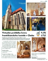 Virtuální prohlídka krovu františkánského kostela v Chebu