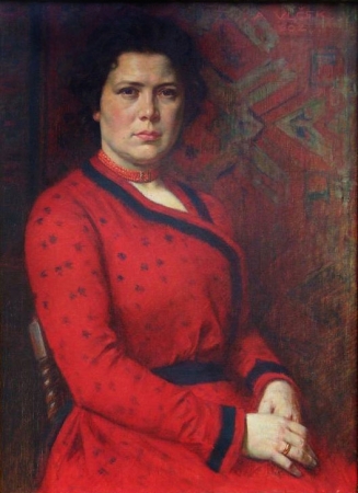 Bronislava Herbenová,  portrét Augustina Vlčka, 1902