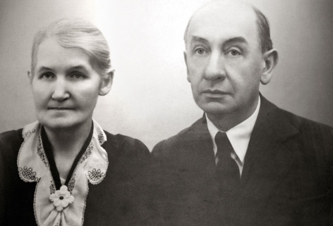 Otakar Frič a jeho žena Hermína