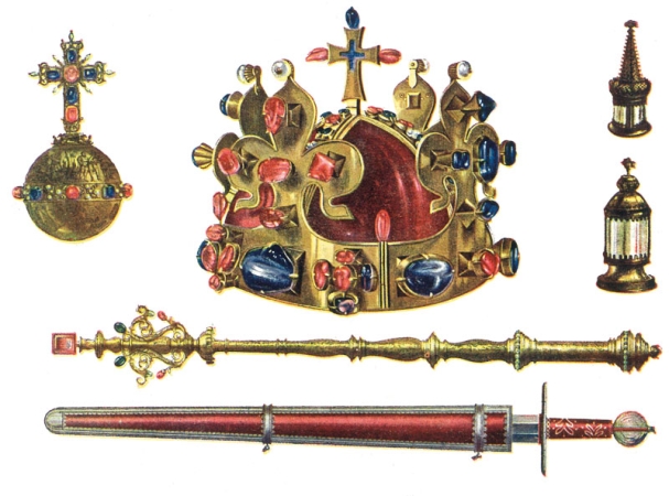 Korunovační klenoty české, korunu dal zhotovit Karel roku 1347 