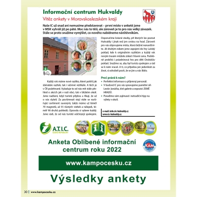 Informační centrum Hukvaldy
Vítěz ankety v Moravskoslezském kraji