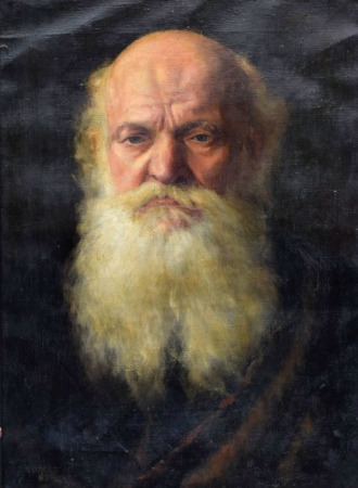 Portrét vousatého muže, R. V. Špillar