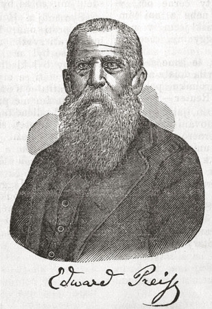 Eduard Preiss na rytině z roku 1881